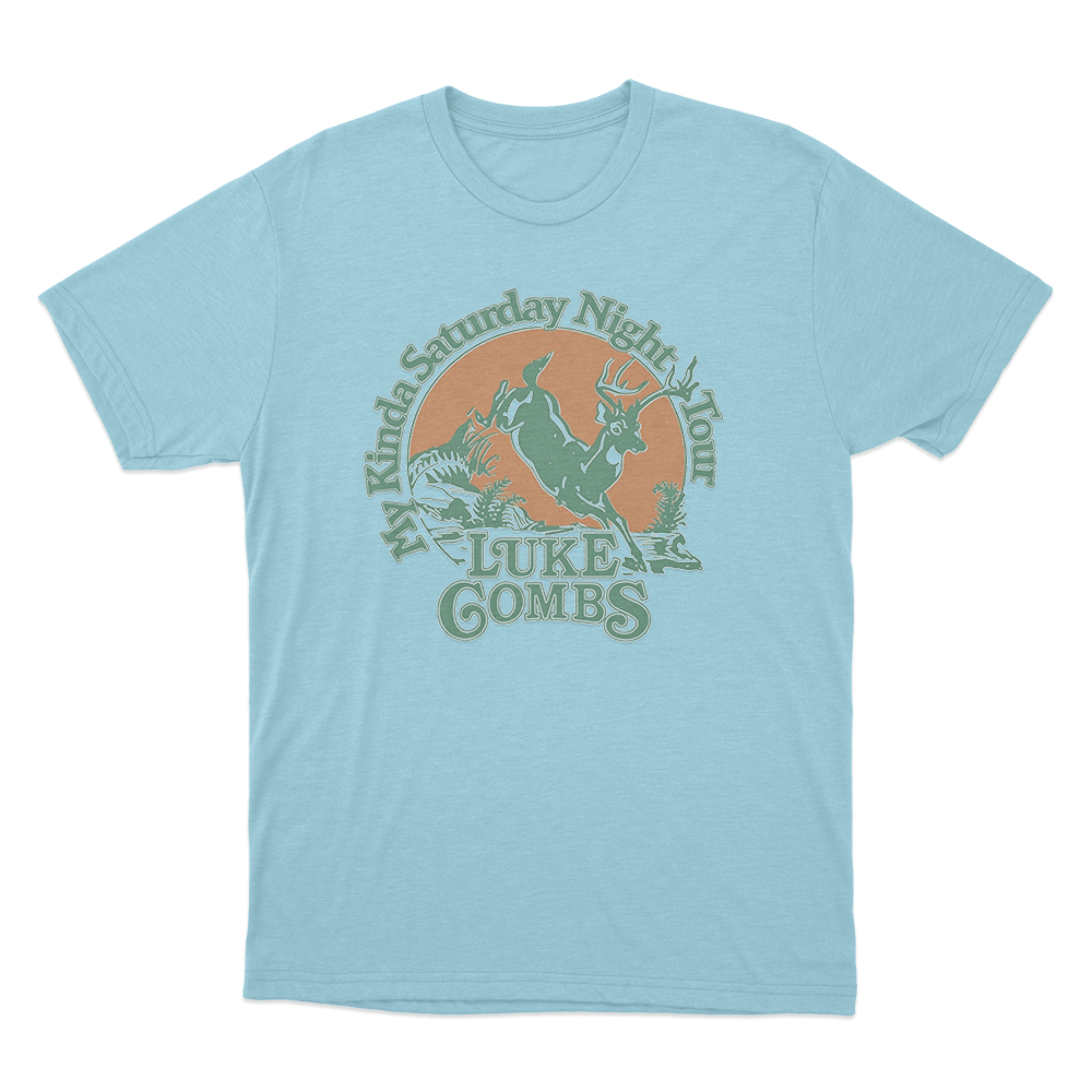 Deer Tour Unisex T Shirt Sky Blue Deer Tour Unisex T Shirt Sky Blue