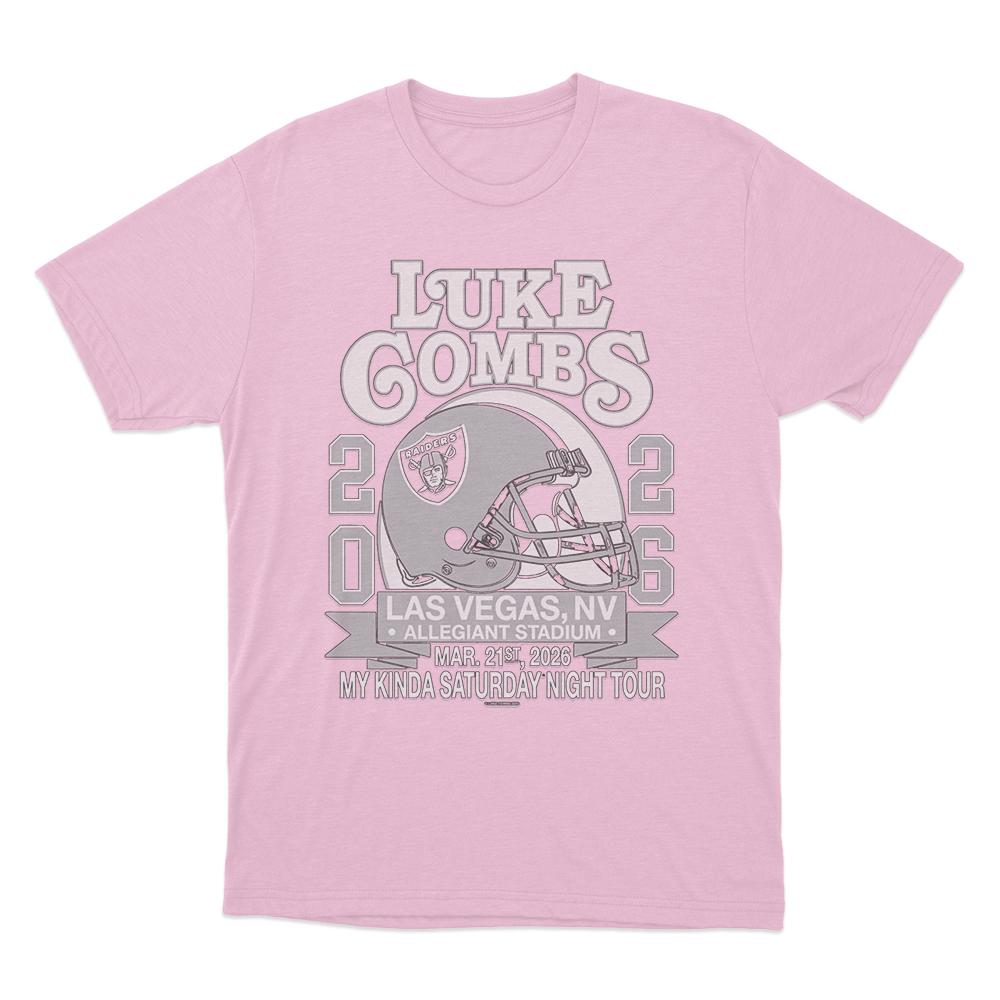 Luke Combs 2026 Las Vegas My Kinda Saturday Night Tour Unisex T Shirt Pink Luke Combs 2026 Las Vegas My Kinda Saturday Night Tour Unisex T Shirt Pink