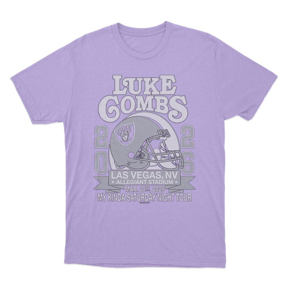 Luke Combs 2026 Las Vegas My Kinda Saturday Night Tour Unisex T Shirt Purple Luke Combs 2026 Las Vegas My Kinda Saturday Night Tour Unisex T Shirt Purple
