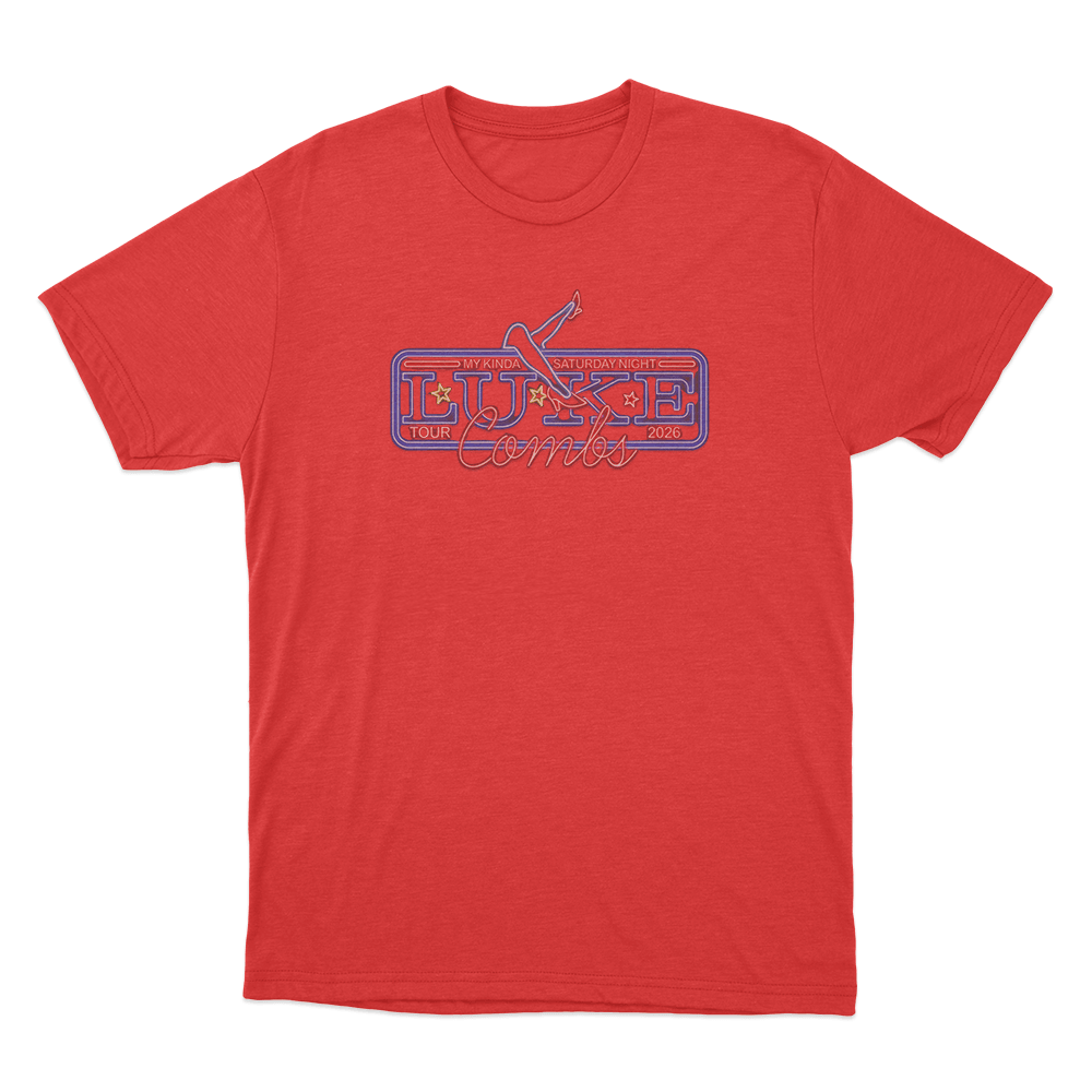 Neon Tour Unisex T Shirt Red Neon Tour Unisex T Shirt Red